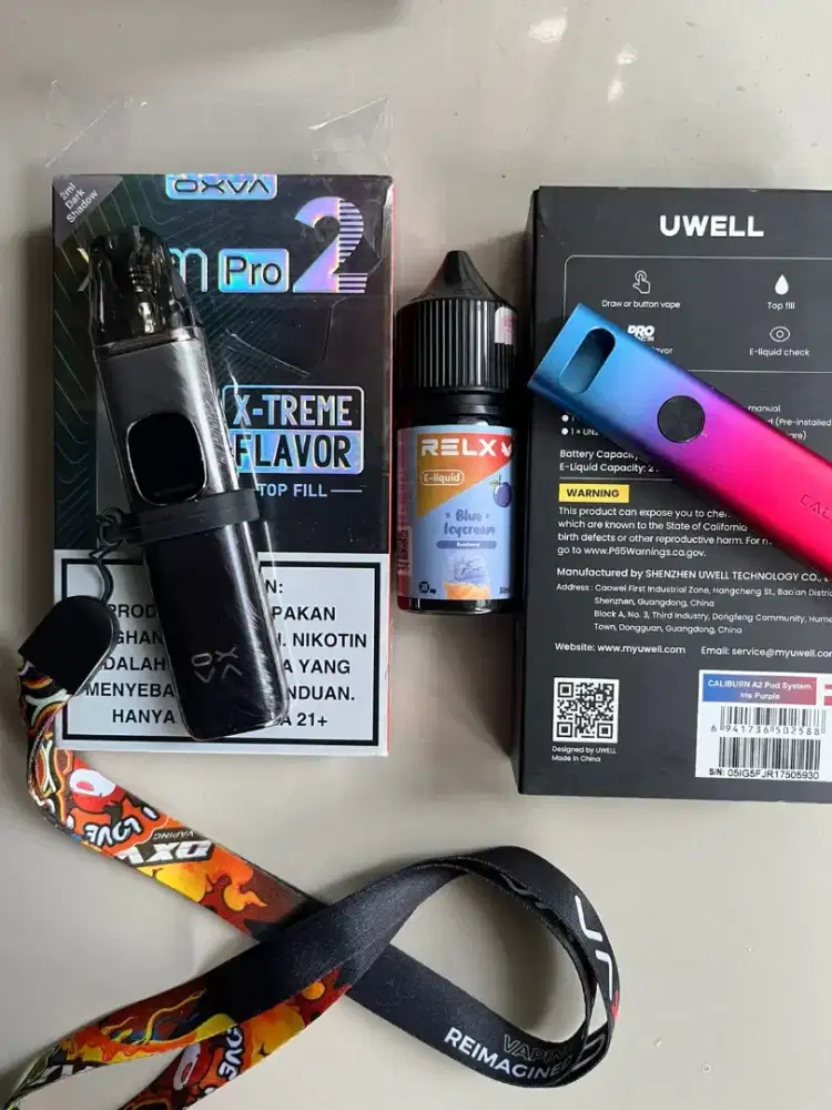 Oxva Xlim pro2
Caliburn A2
CT masih baru 1hari