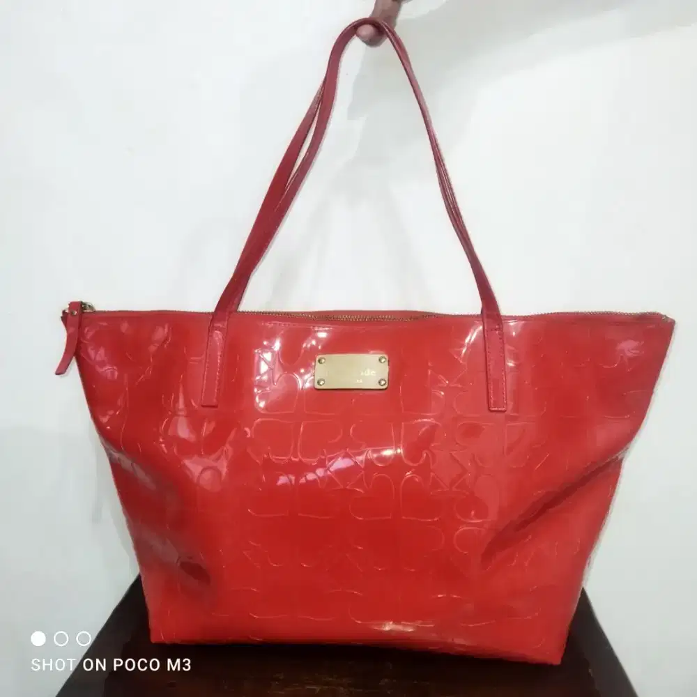 Kate Spade Red Chili Tote Bag