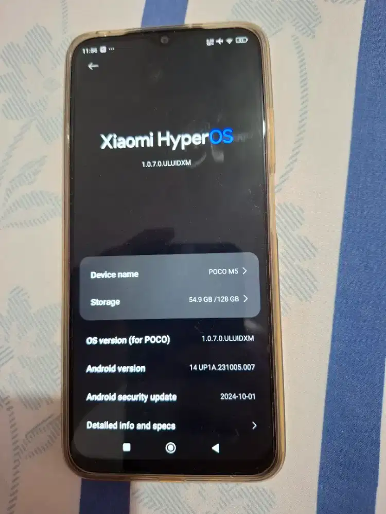 Hp poco m5 4GB / 128GB fullset beli dari baru