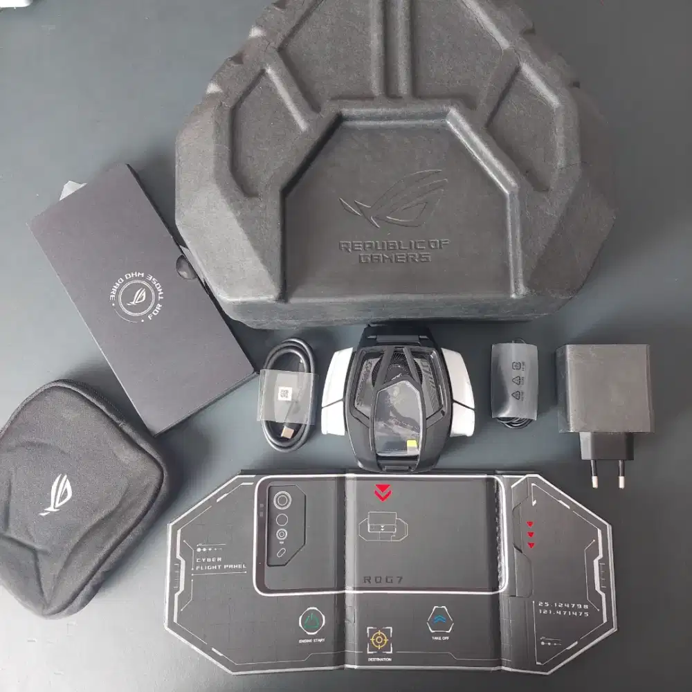 ASUS ROG PHONE7 ULTIMATE EDITION 16/512GB STORM WHITE EX GARANSI RESMI