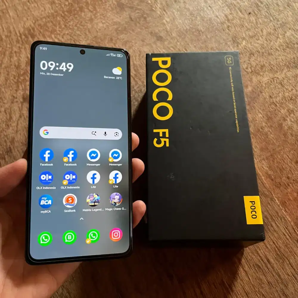 Xiomi Poco F5 Hitam 12/256GB
