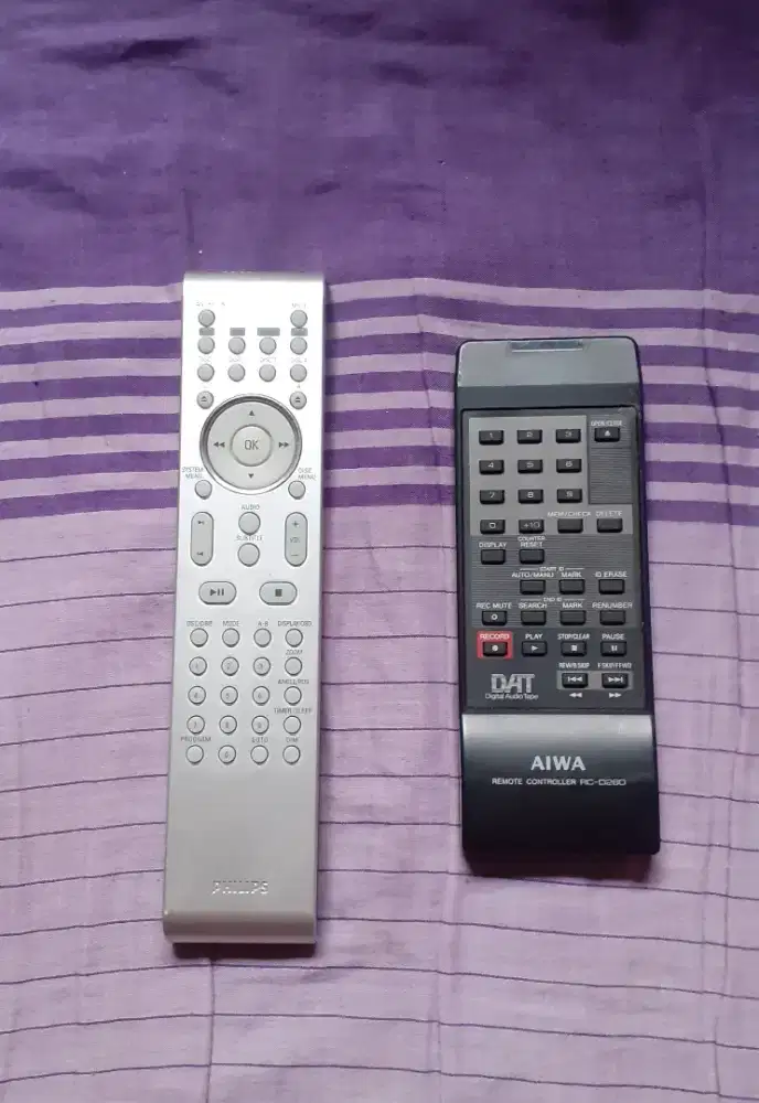 REMOT Combo DVD PHILIPS & Remot Aiwa DAT  RC-D260