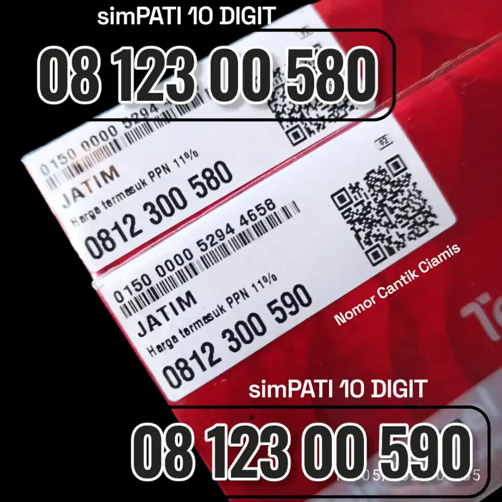 Nomor Cantik Telkomsel simpati 10 Digit