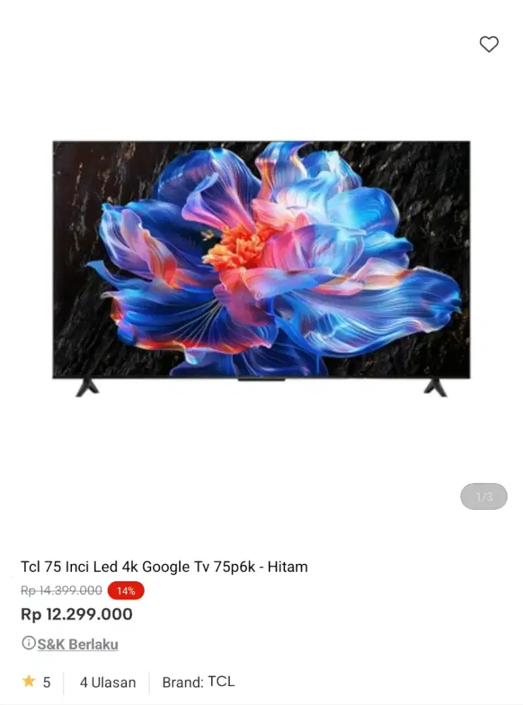 smart tv promo 
bisa cicilan
 syarat ktp 
tanpa dp 
bayar bulan depan