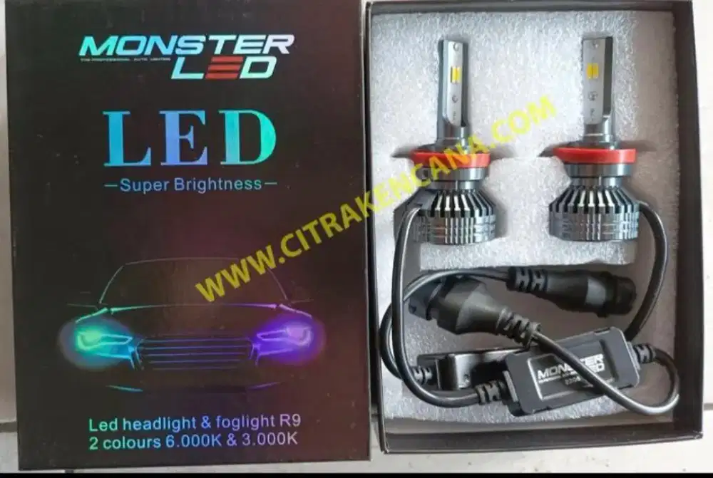 Lampu led innova lama H4 merk Monster energy type 2208