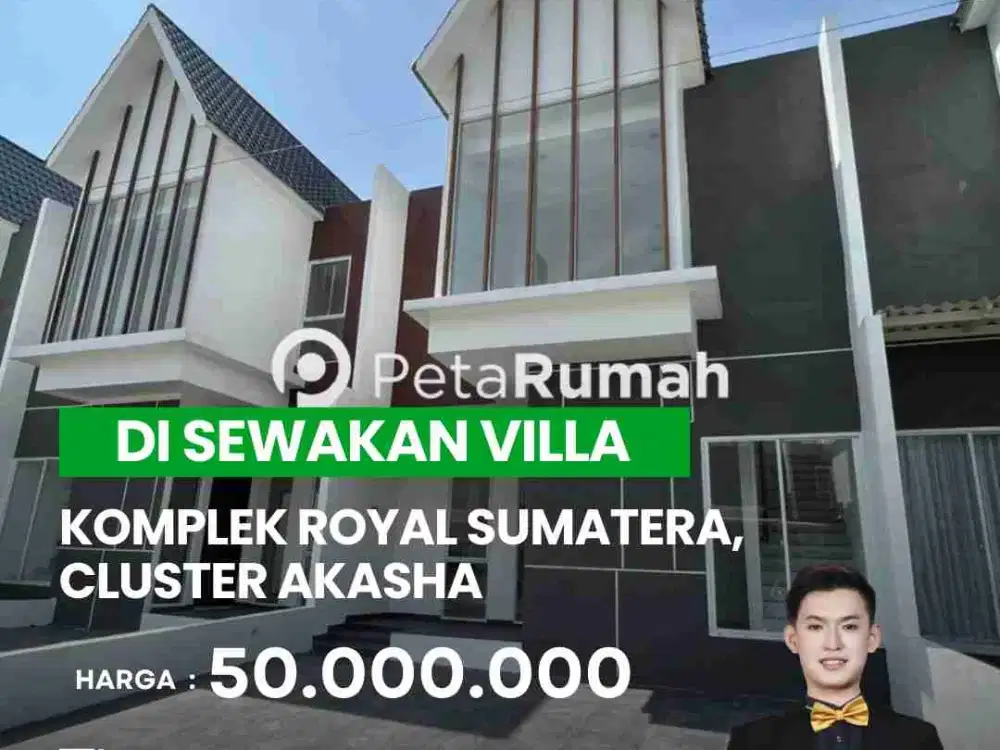 DISEWAKAN VILLA DI KOMPLEK ROYAL SUMATERA - JAMIN GINTING MEDAN TUNTUNGAN