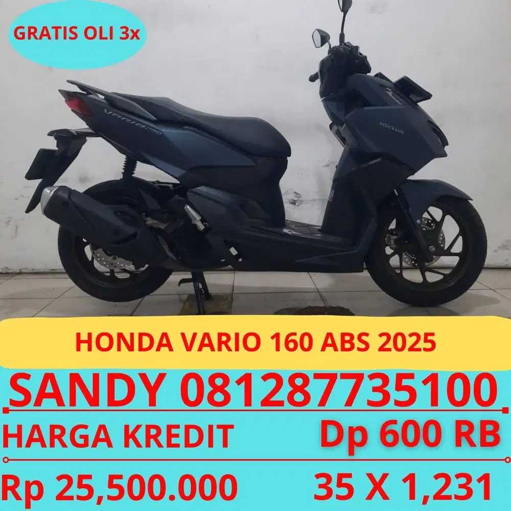 HONDA VARIO 160 ABS 2025 DP HANYA 600 RIBU GUYSS