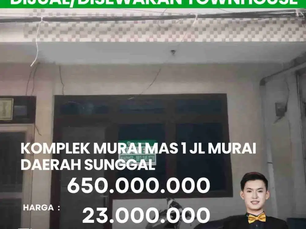 DI JUAL DAN DI SEWAKAN RUMAH DI KOMPLEK MURAI MAS 1 - SEI SIKAMBING