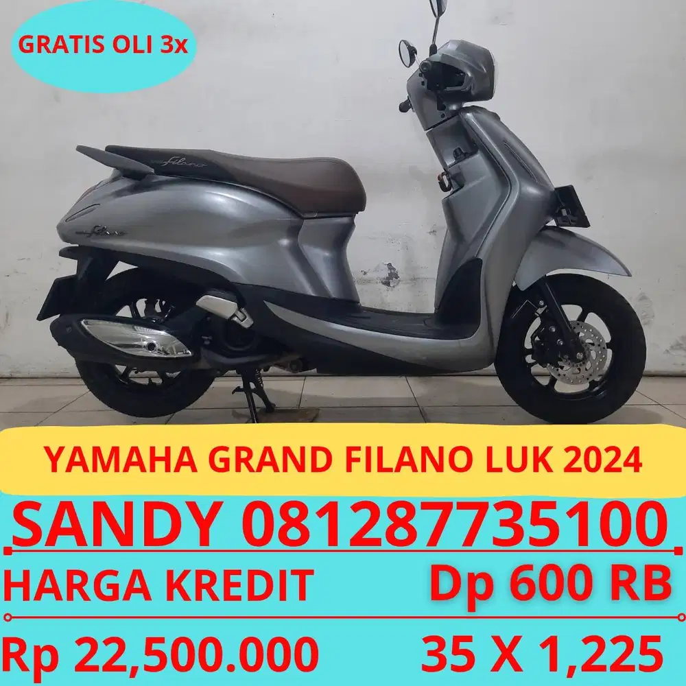 YAMAHA GRAND FILANO LUK 2024 DP HANYA 600 RIBU GUYSS