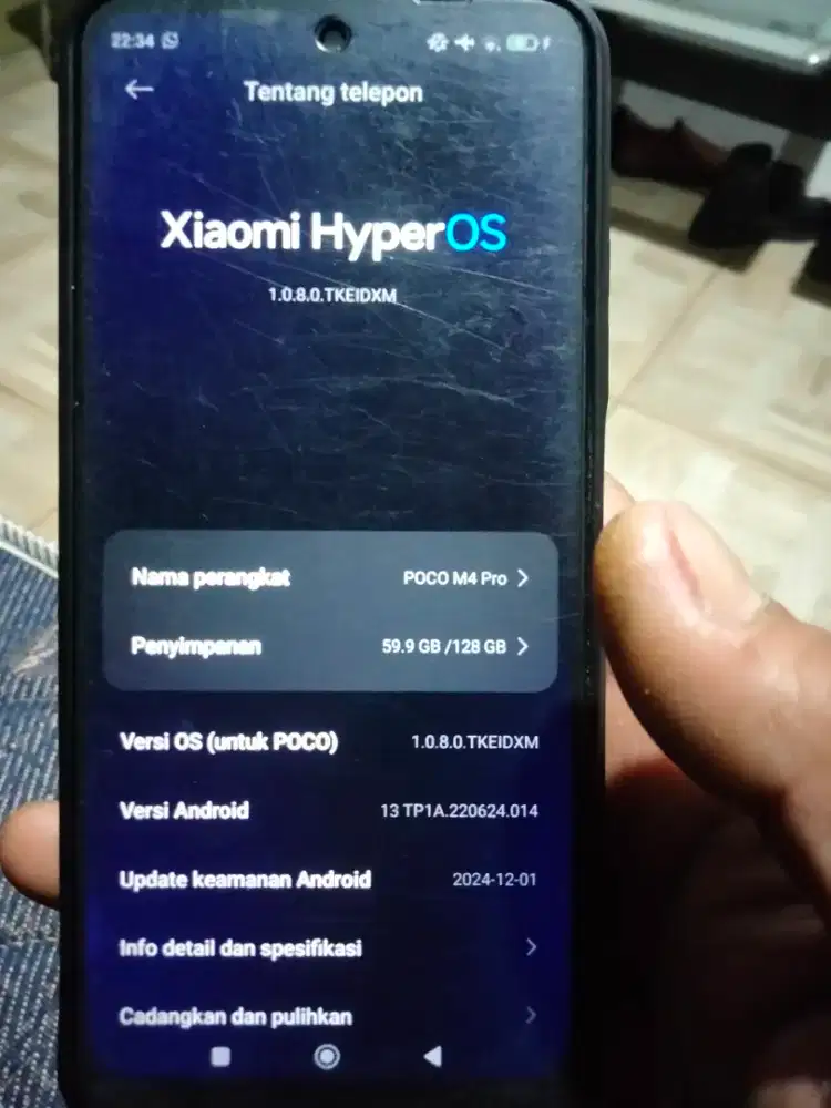 di jual HP poco m4 pro ram 6/128
