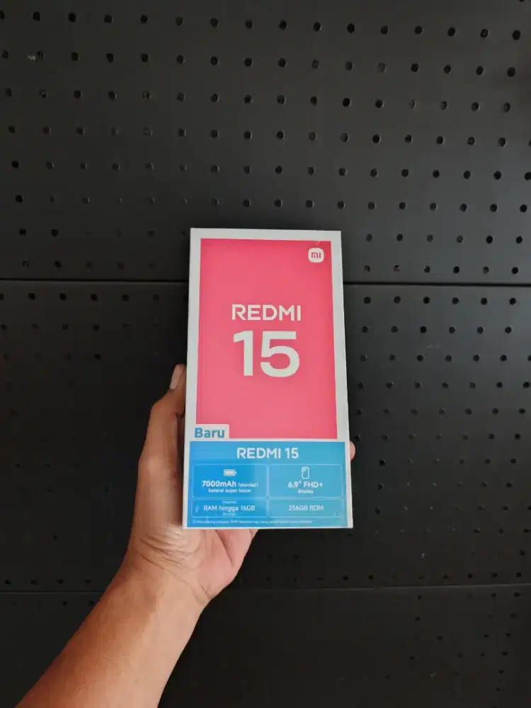 Berminat silahkan WA Xiaomi Redmi 15 NFC 8+8/256 Garansi resmi 15bln