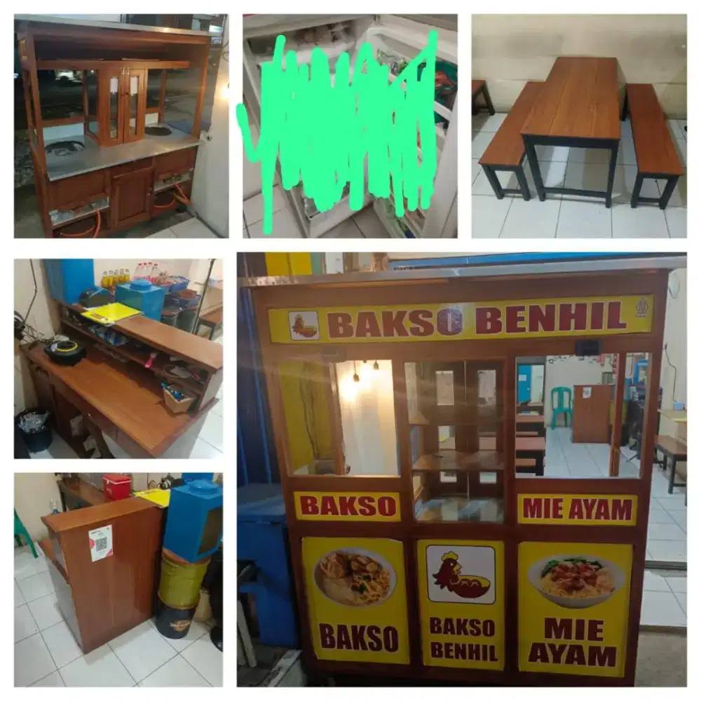 Gerobak Bakso Lengkap