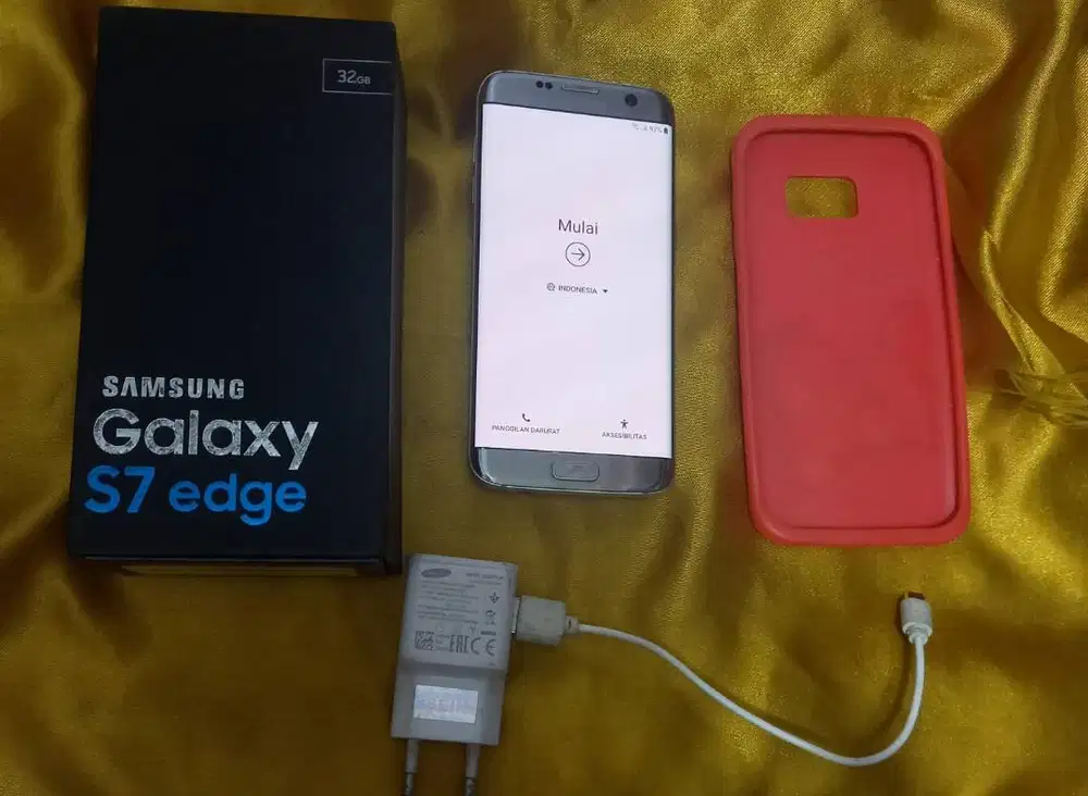 HP Samsung S7Edge,Ram 4/32Gb,Fullset,LCD Mulus,No Shadow,murah,NET.