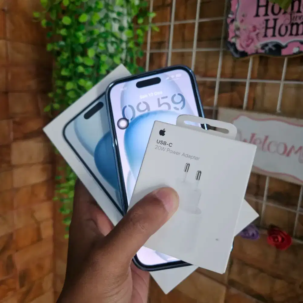 Iphone 15 128GB Blue - IBOX - Fullset - BH100% - Garansi - Low CC