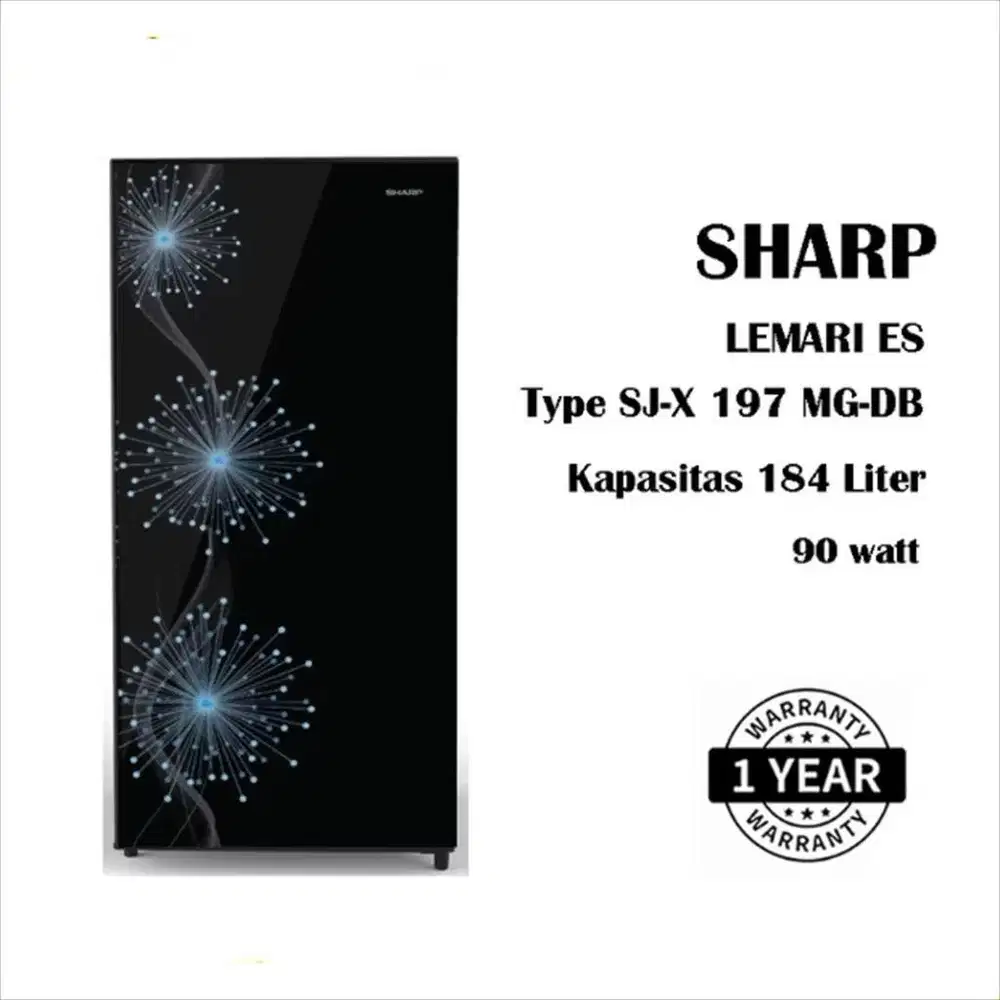 DIJUAL KULKAS SHARP 1 PINTU TIPE SJ-X 197MG DB