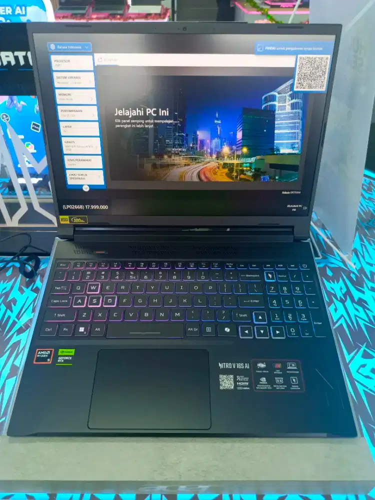 Kredit laptop Acer nitro ANV16S-41 tanpa DP dan ADM