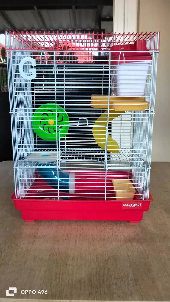 Kandang Hamster Warna Merah