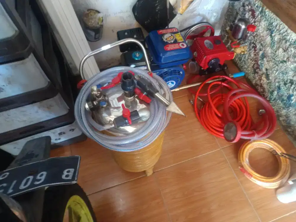 mesin cuci steam bensin plus tabung salju