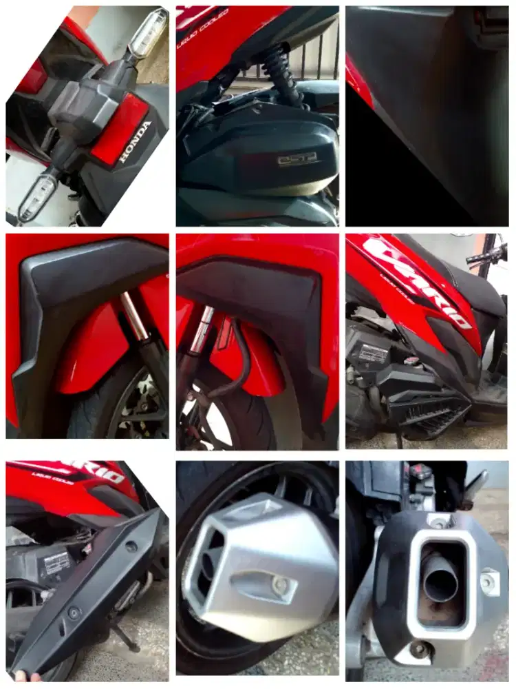 LampuRiting/CoverMesin/Garnish/CoverKnalpot VARIO Led 2020 ORI Copotan
