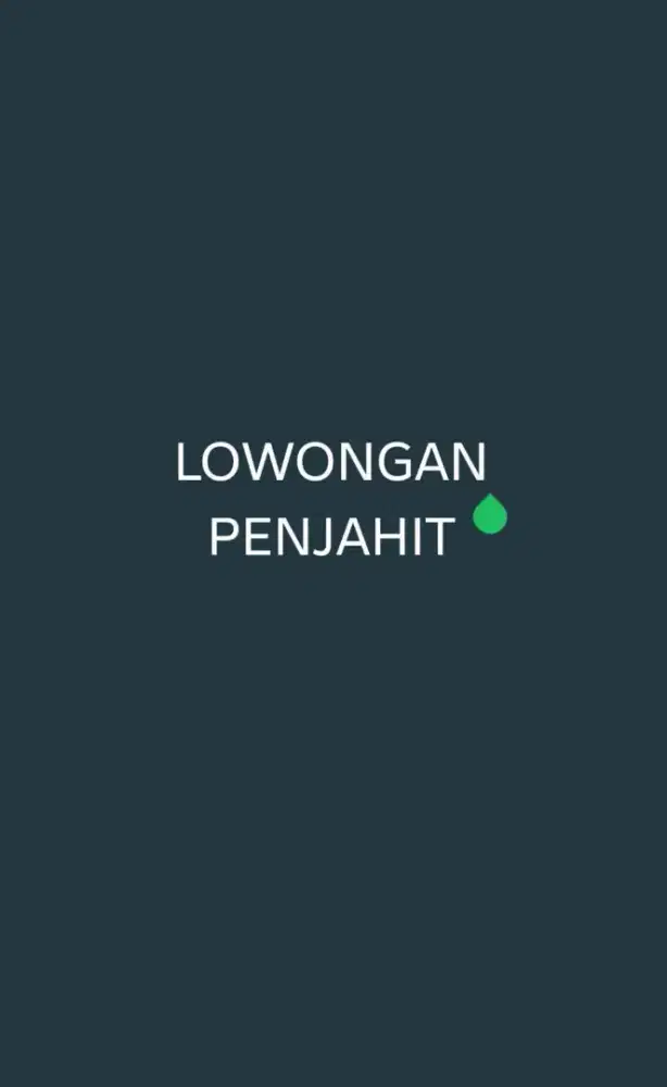 Lowongan penjahit obras