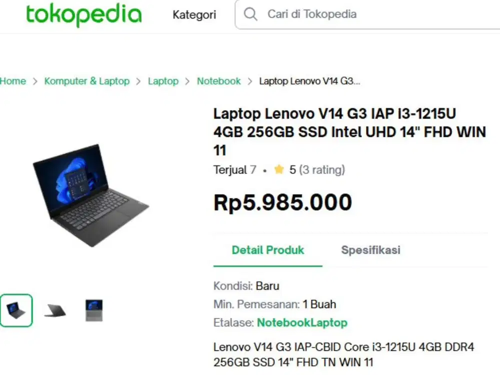 Lenovo masih bagus jual cpt