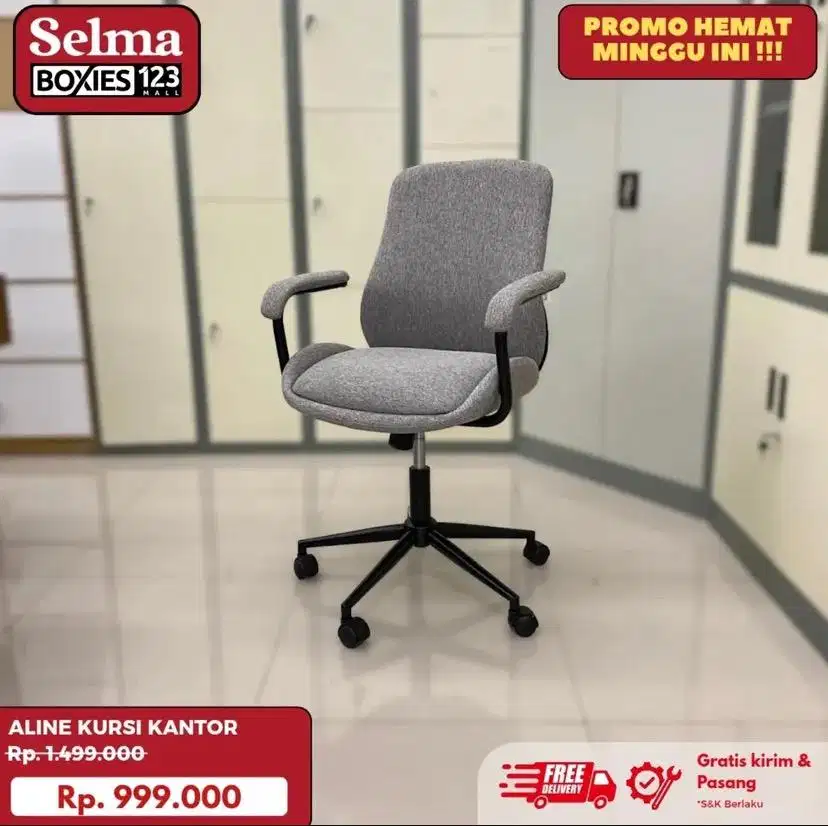 Kursi kantor busa empuk selma