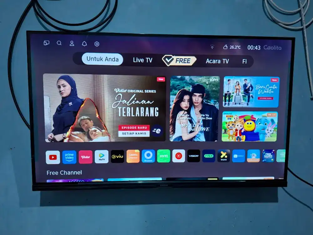TV SMART MERK COOCA 32 INC baru pakai 5 bulan
