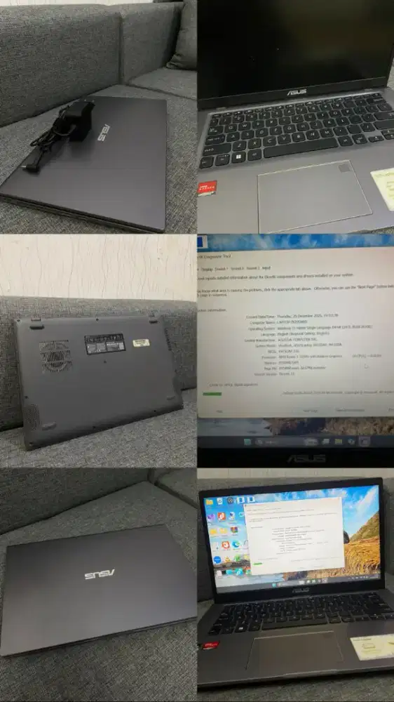 LAPTOP ASUS VIVOBOOK X415DAP M415DA AMD RYZEN 3 3250U 8GB SSD 256GB