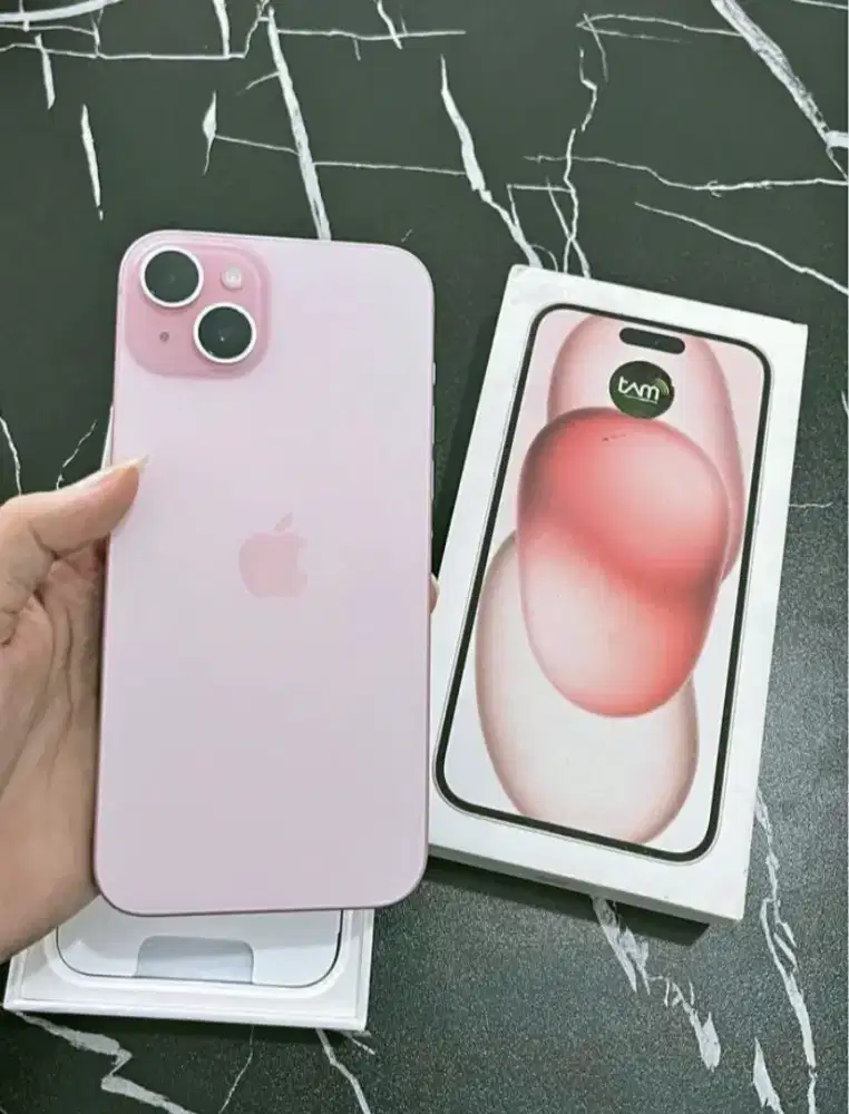 iphone 15 plus 128 pink ibox mulus lengkap no minus