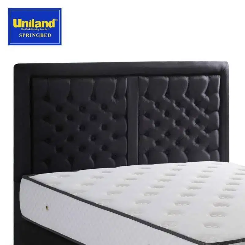 Uniland Springbed Rivera Brilliant Firmtop Spring Bed Full Set - Beige