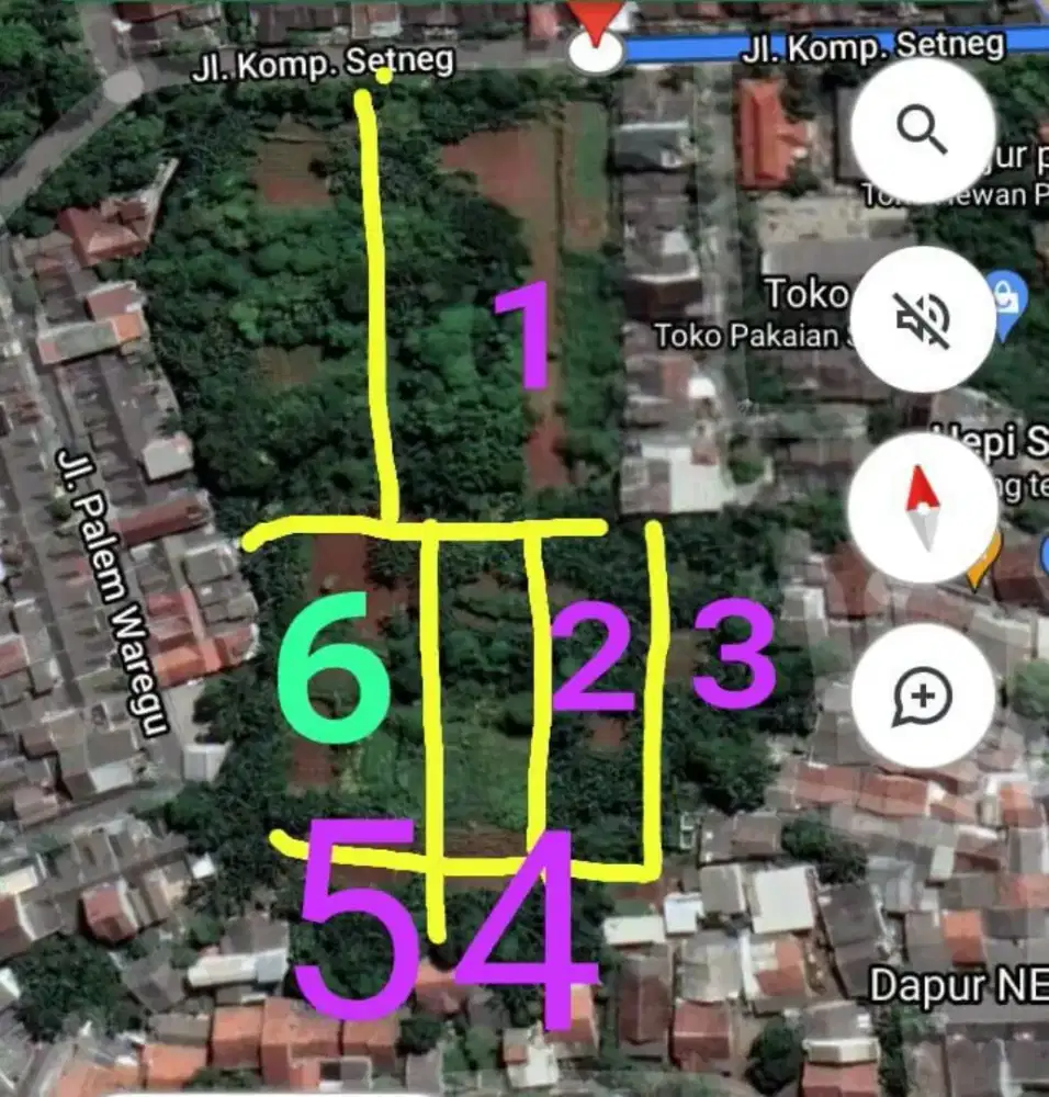 Tanah luas 1,4 Ha dijual,