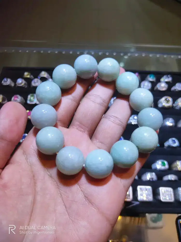 Gelang giok Birma Type A beads big Size