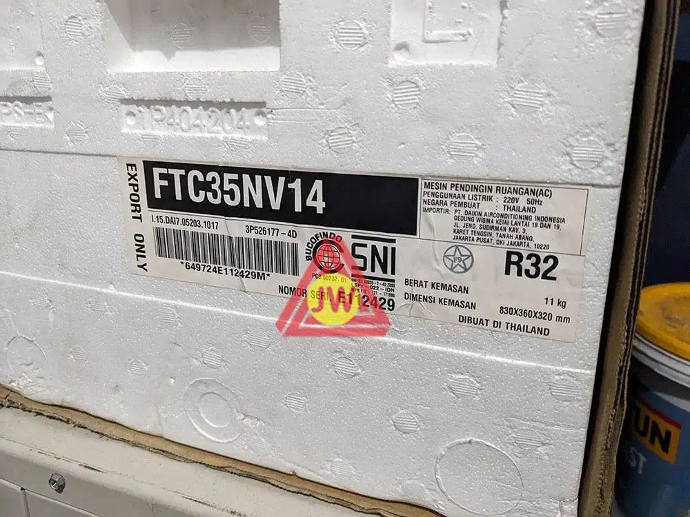 AC Daikin 1.5 3/4 PK Thailand Proyek Rumah Pribadi Yogyakarta