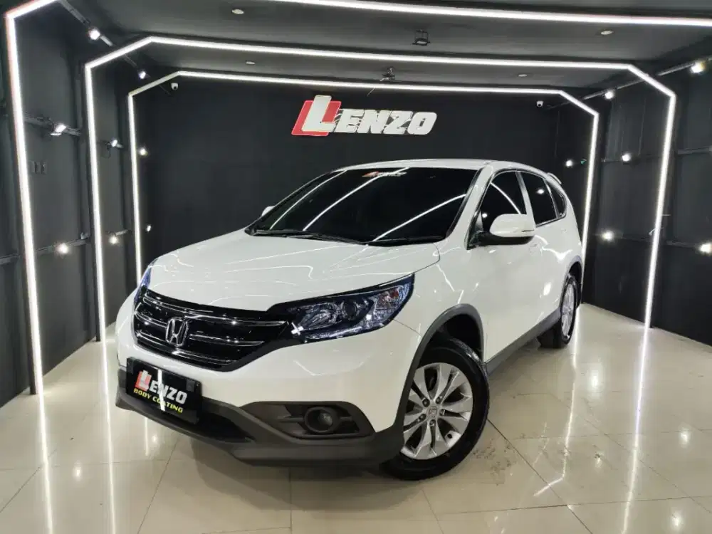 Km48rb 100%OriCat CRV 2.0 at matic 2014 Putih Lenzo mobil