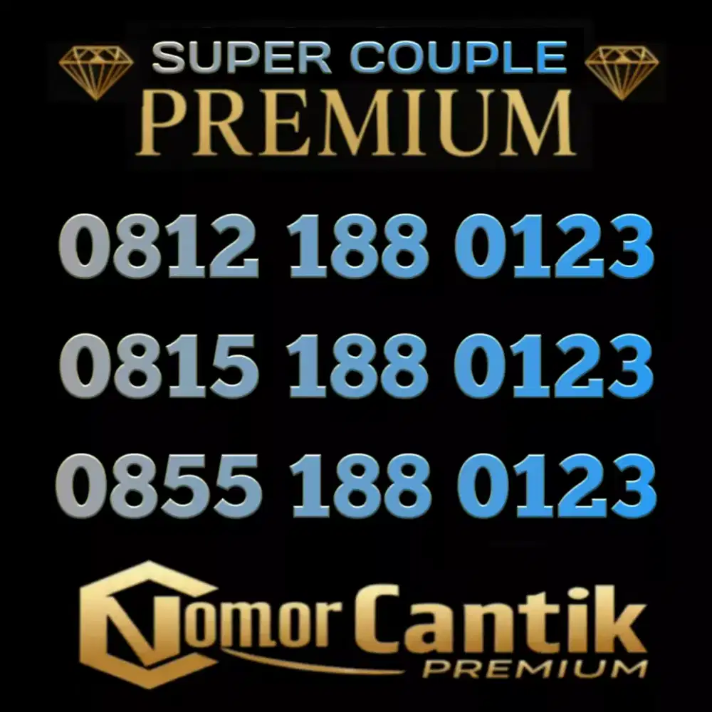Nomor Cantik Premium Perdana Couple Tiga limited edition berkualitas