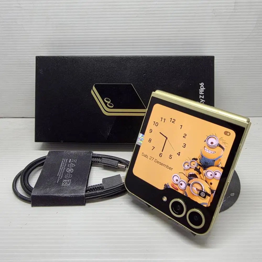 LIKE NEW 99% MULUS SAMSUNG GALAXY Z FLIP 6 4 5G 12/256 YELLOW FULLSET