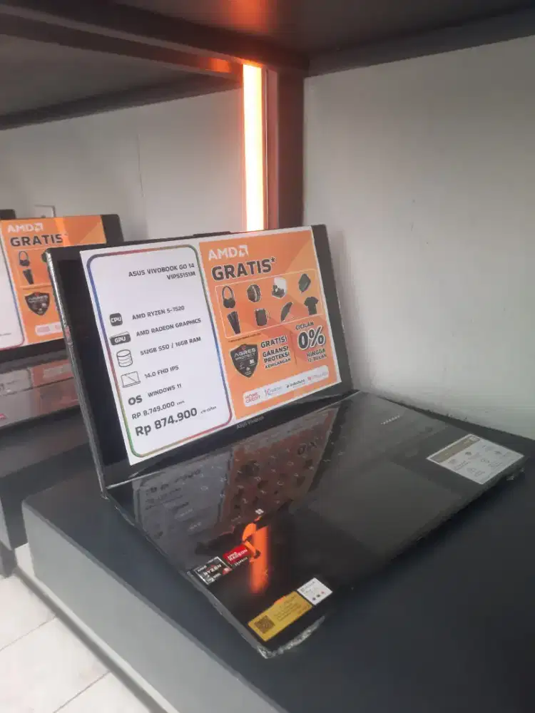 LAPTOP ASUS VIVOBOOK GO 14 VIPS5151M BISA CICILAN TANPA KARTU KREDIT