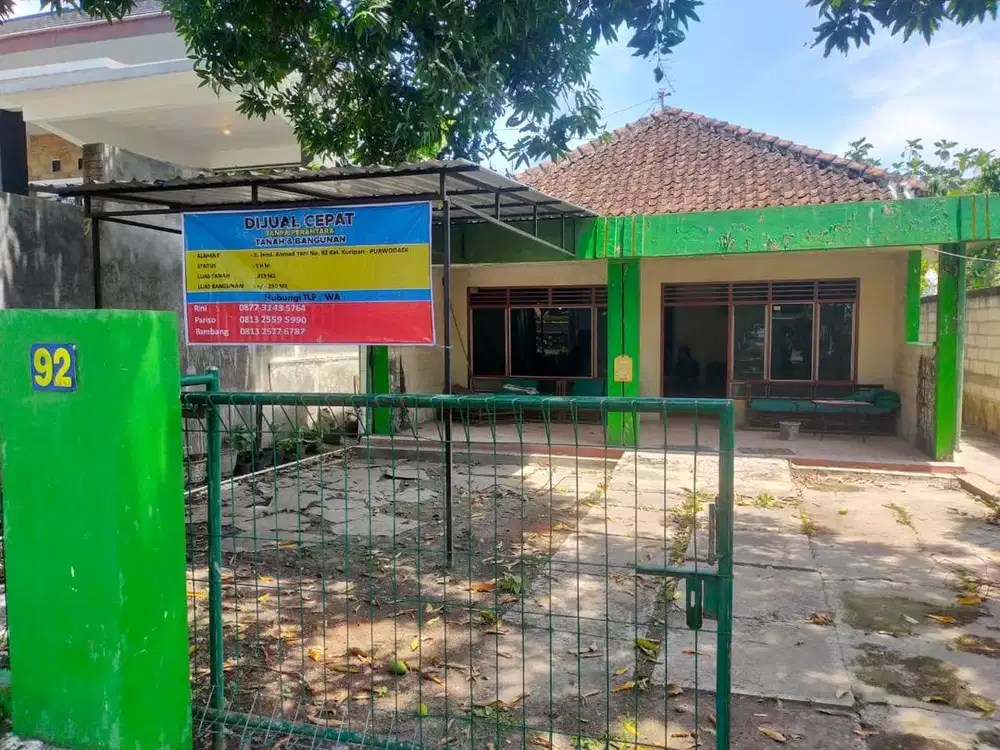 Dijual Cepat Rumah Purwodadi