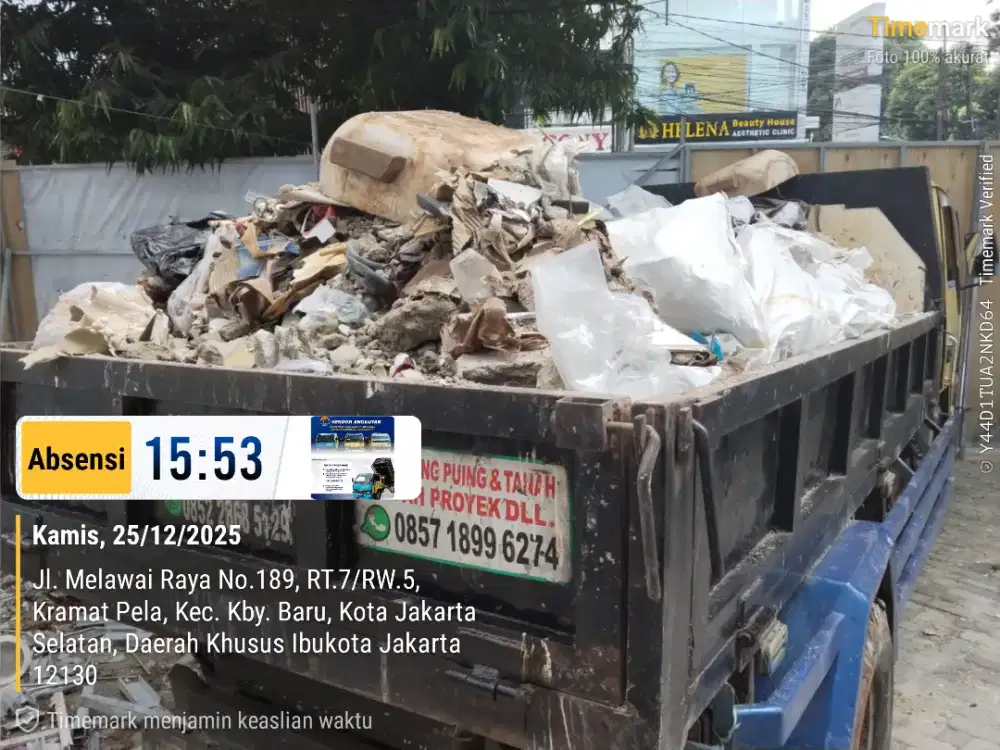 Jasa buang puing dan angkut sampah