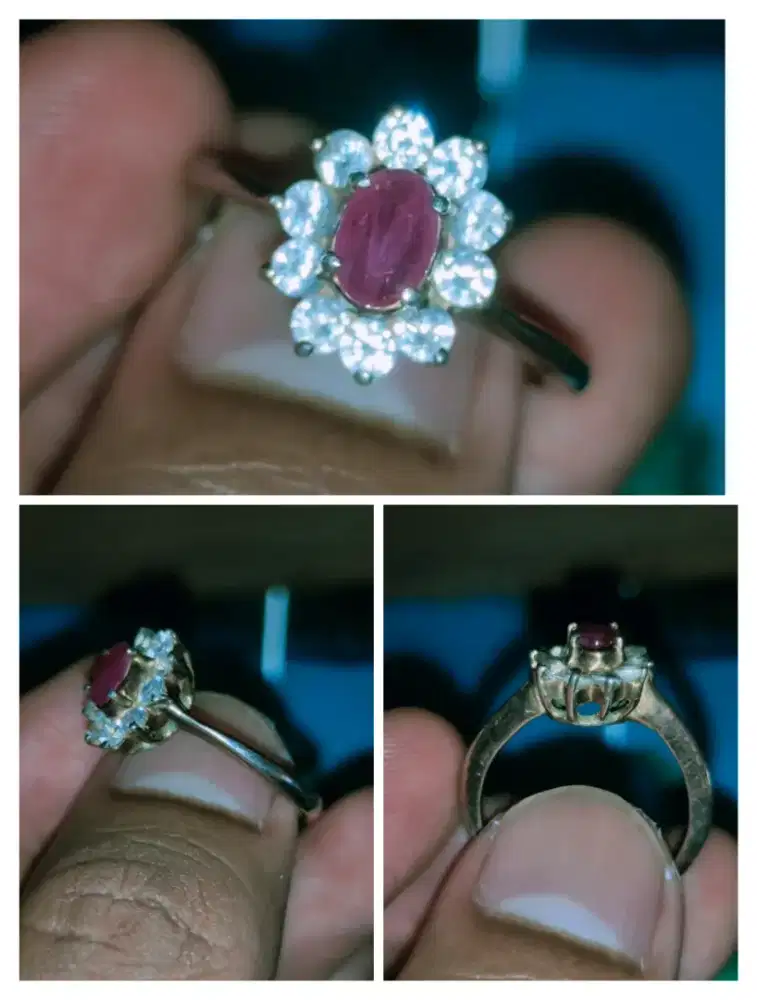 Ladies Ring Ruby Birma Perhiasan Cincin
