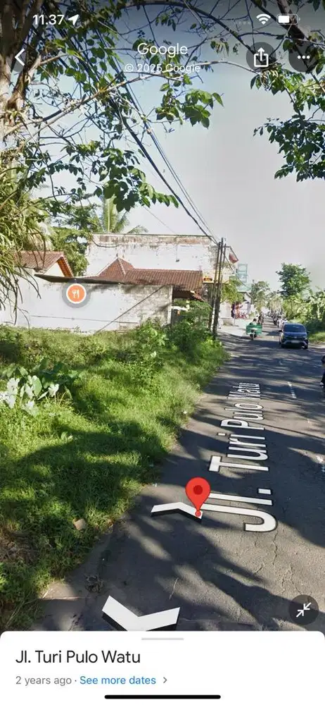 Jual tanah jalan raya Turi sleman lalu lintas ramai samping sate sedan