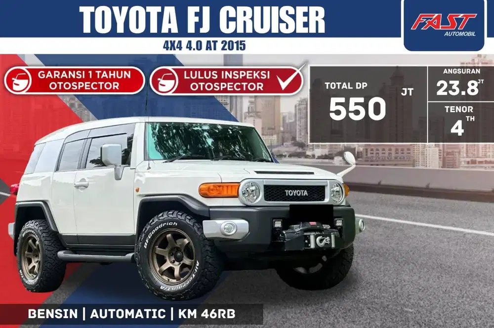 TOYOTA FJ CRUISER 2015 4x4 4.0 AT V6 LOW KM.46RB & ANTIK