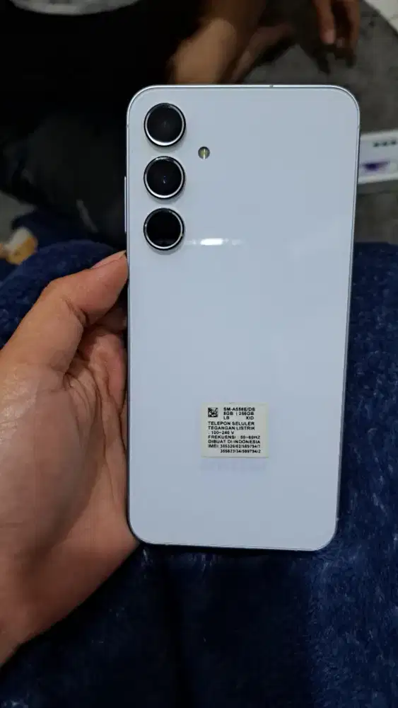 Di jual Hp Samsung A55 5g, Ram 8, Rom 256, warna biru