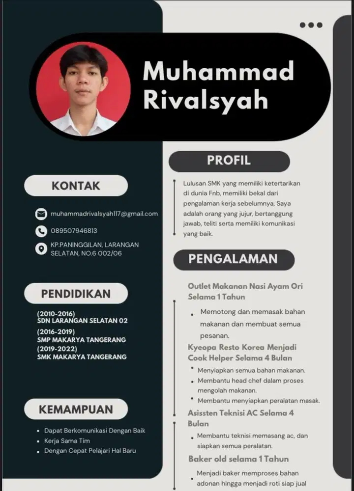 Mencari lowongan pekerjaan apa saja pengalaman bidang fnb