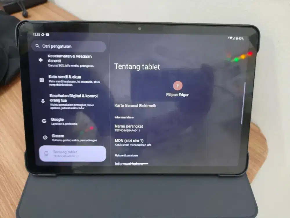 Tablet Tecno Megapad 11 free stylus Pen