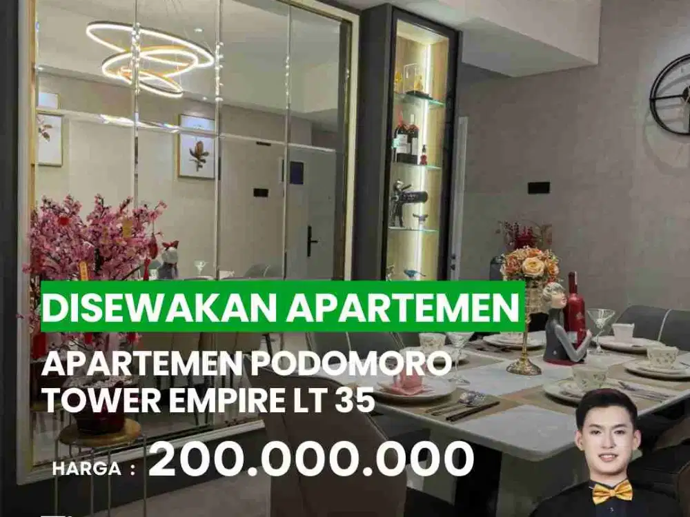 DI SEWAKAN APARTEMEN PODOMORO TOWER EMPIRE LT 35 FULL FURNISHED