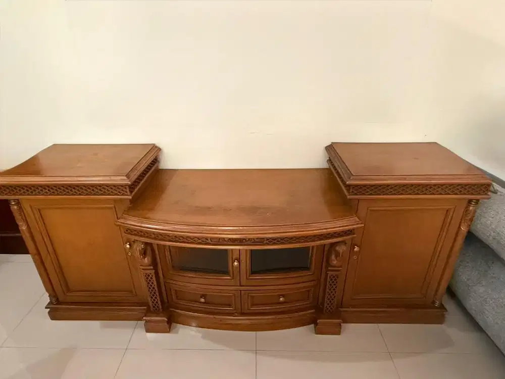 Jual Meja TV Kayu Jati NEGO