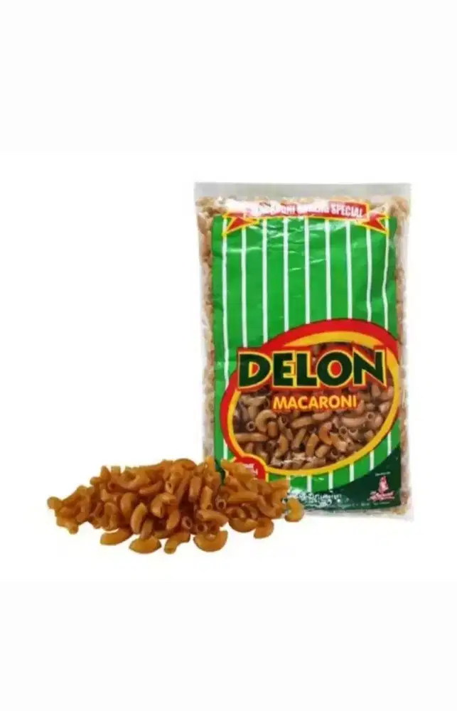 Makaroni mentah DELON 1 kg - 3 bungkus - Baru