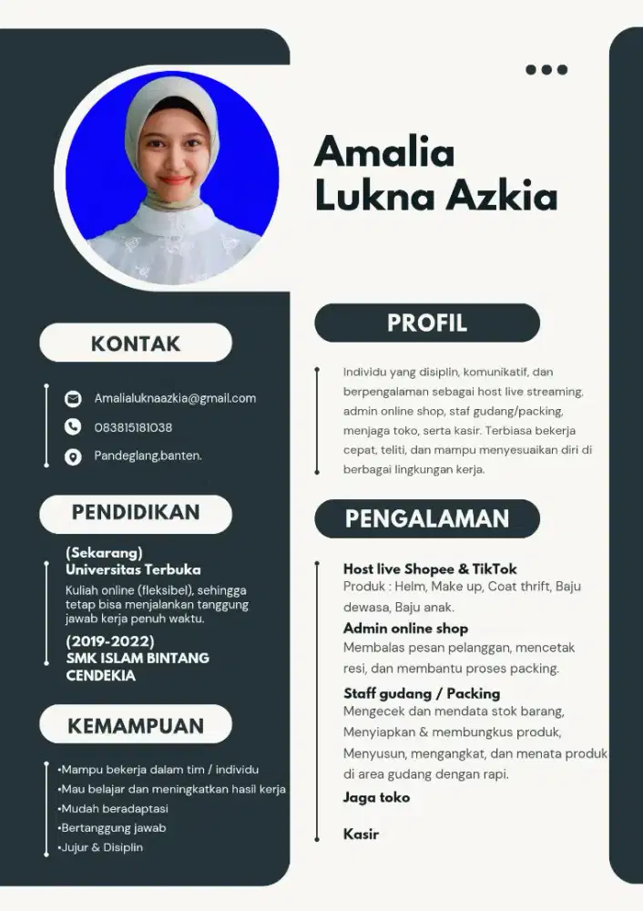 MENCARI LOWONGAN PEKERJAAN HOST LIVE DAN LAINNYA