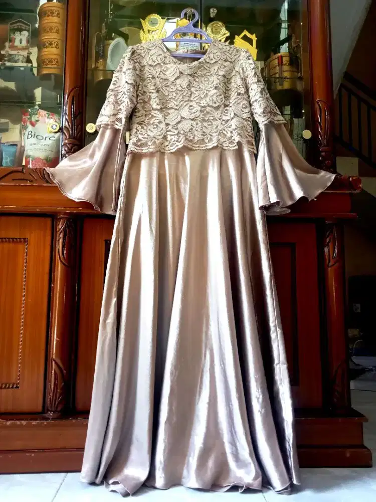 Baju gamis burkat simple